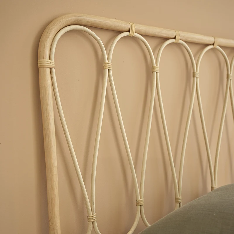 Tête de lit enfant en rotin 90 cm