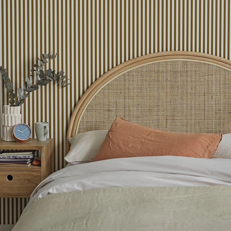 Tête de lit en rotin et cannage 140 cm