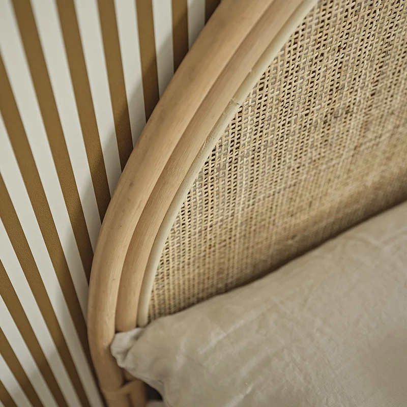 Tête de lit en rotin et cannage 140 cm