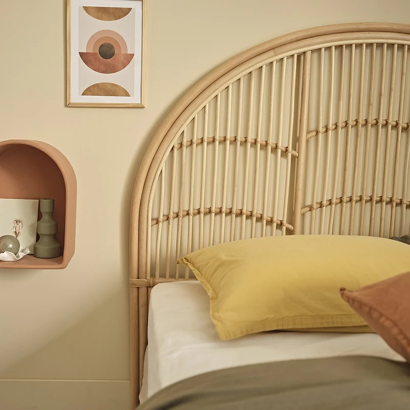 Tête de lit en rotin 140 cm