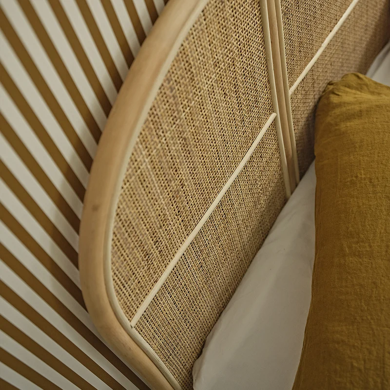 Tête de lit en rotin et cannage 160 cm