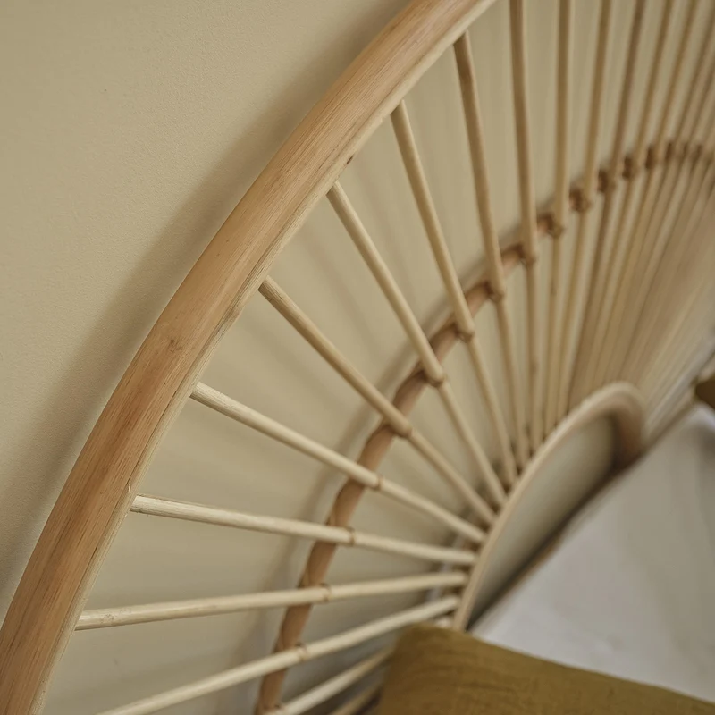 Tête de lit arrondie en rotin 160 cm