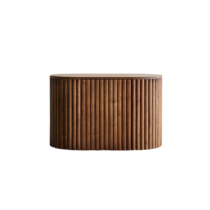 Meuble sous vasque en mindi massif suspendu 90 cm