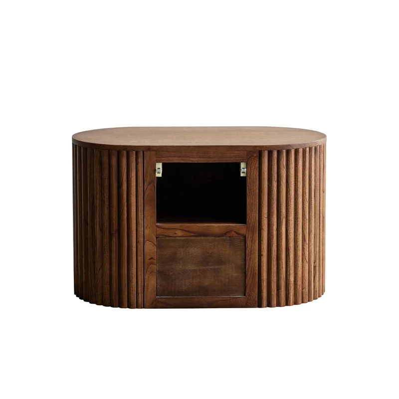Meuble sous vasque en mindi massif suspendu 90 cm