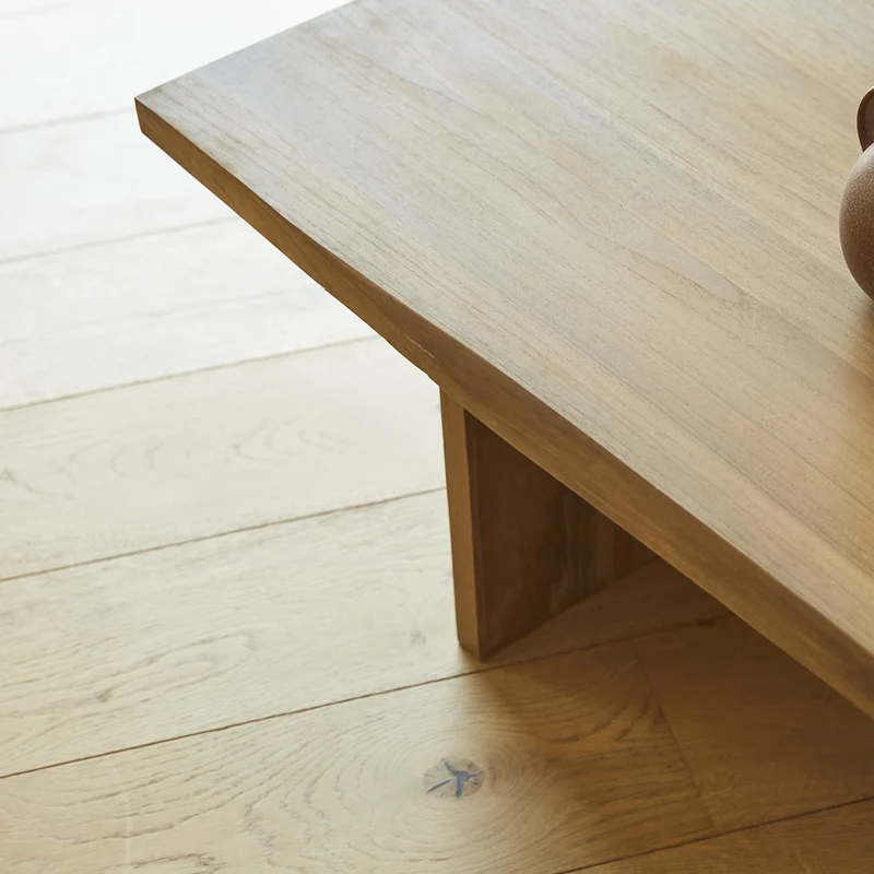 Table basse en teck massif 120 cm