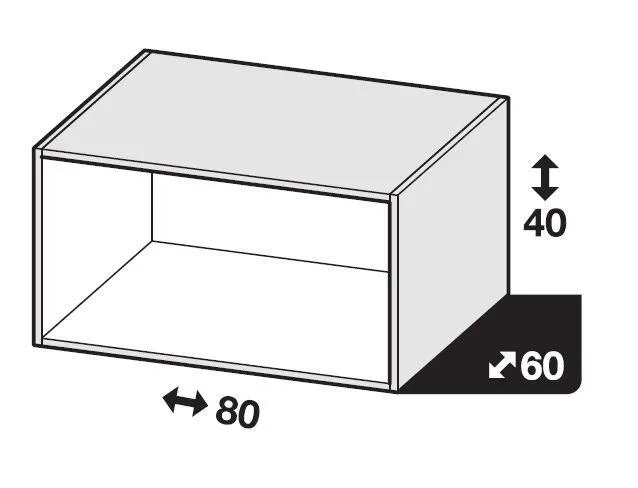 Caisson SPACEO Home, blanc H.40 x l.80 x P.60 cm