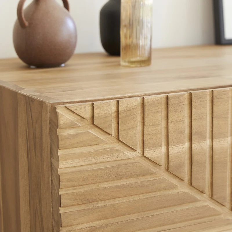 Commode en teck massif 95 cm