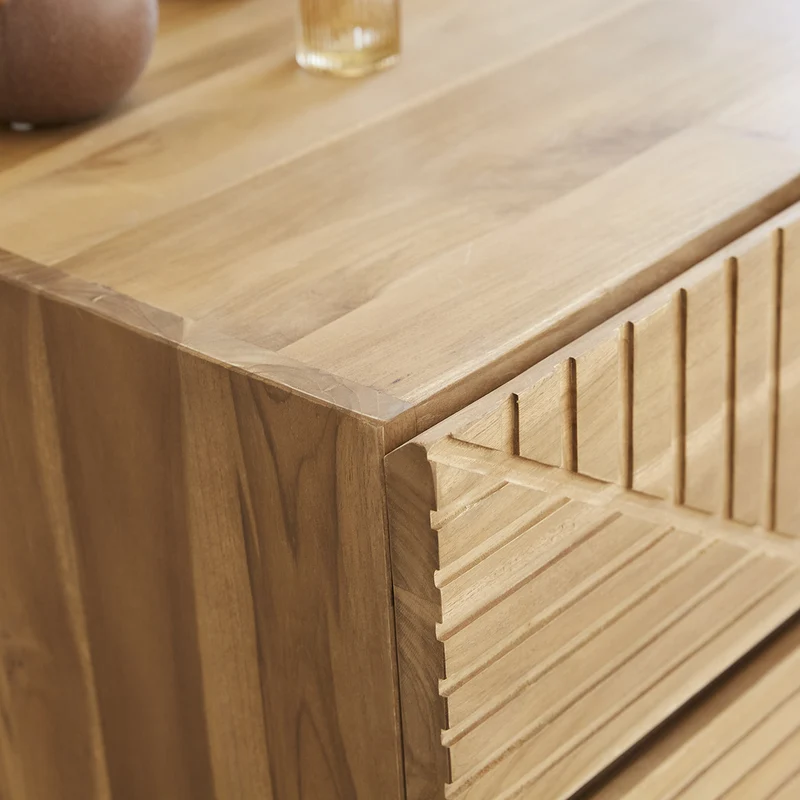 Commode en teck massif 95 cm