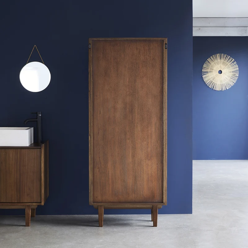 Double colonne de salle de bain en mindi massif 170 cm