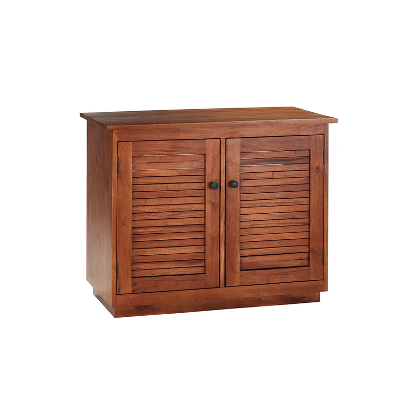 Meuble sous vasque en acajou massif 97 cm