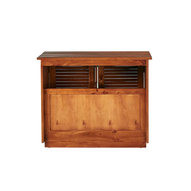 Meuble sous vasque en acajou massif 97 cm
