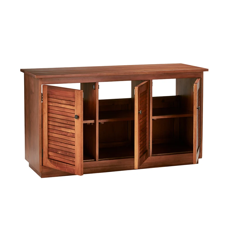 Meuble sous vasque en acajou massif 140 cm