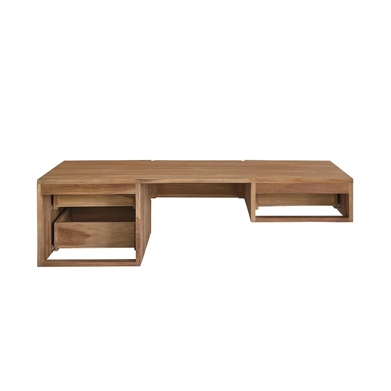 Meuble sous vasque en teck massif suspendu 145 cm