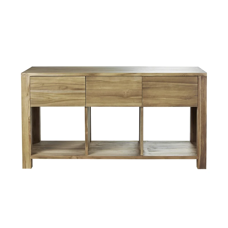 Meuble sous vasque en teck massif 145 cm