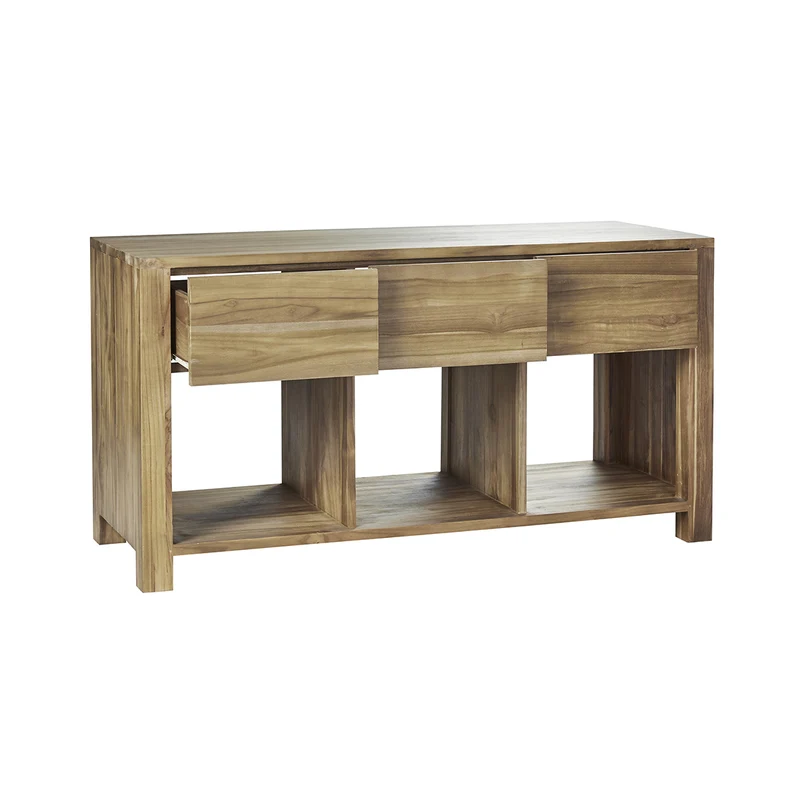 Meuble sous vasque en teck massif 145 cm