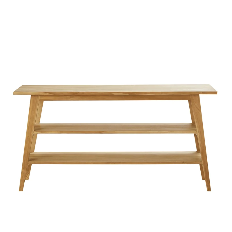 Meuble de salle de bain en teck massif 2 planches 150 cm