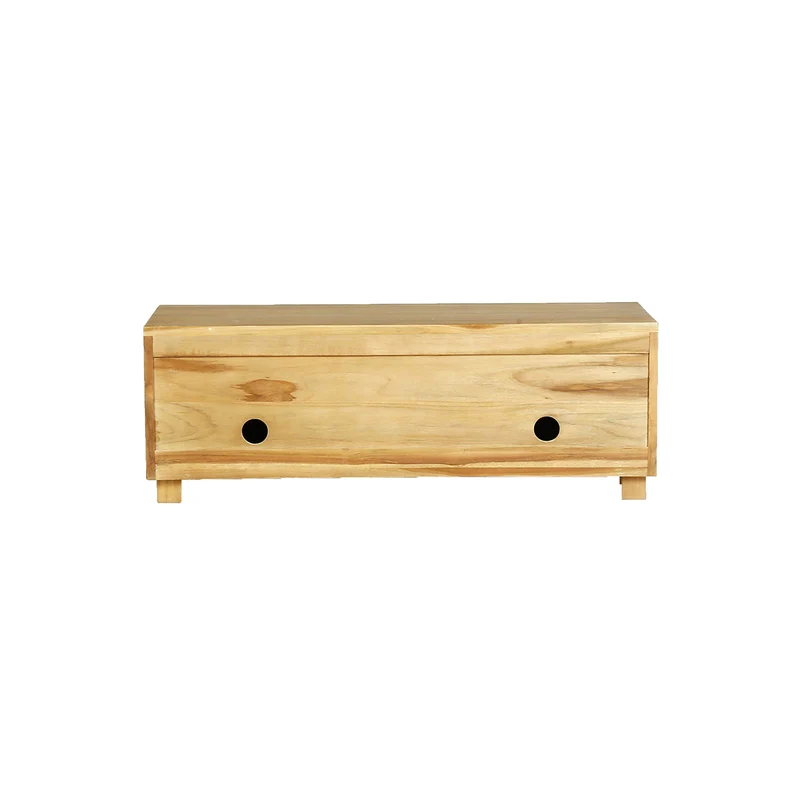 Meuble TV en teck massif 100 cm