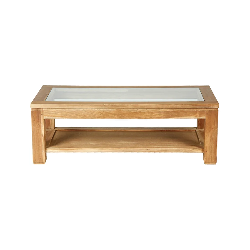 Table basse en teck massif 120 cm