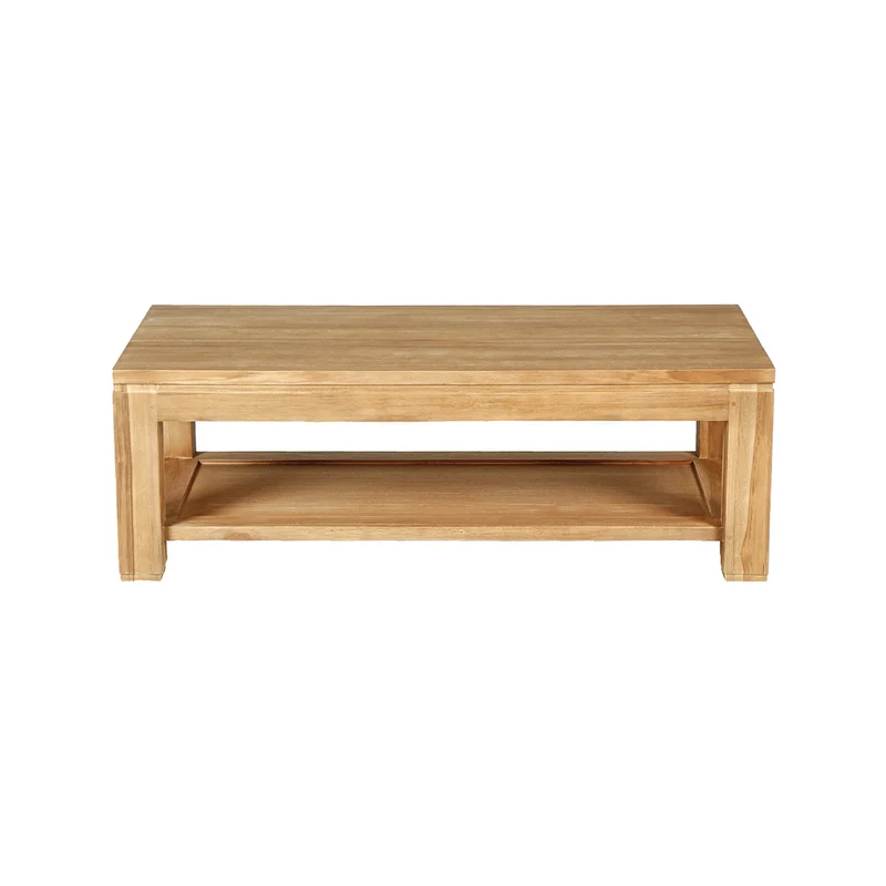 Table basse en teck massif 120 cm