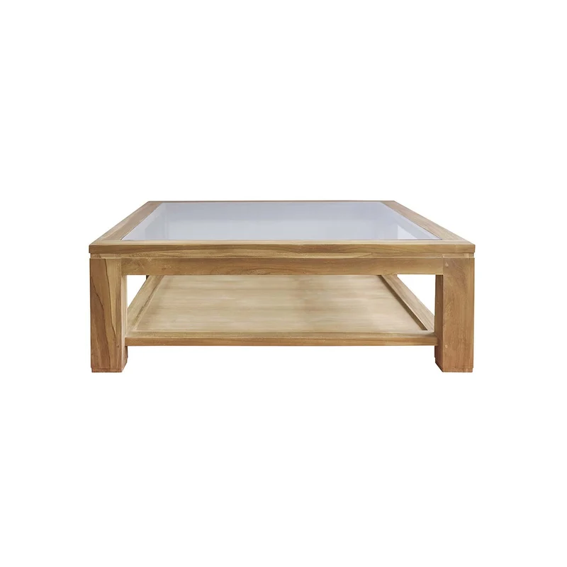 Table basse en teck massif 120 cm