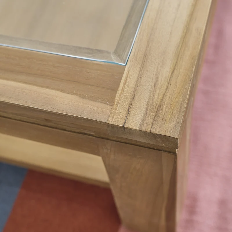 Table basse en teck massif 120 cm