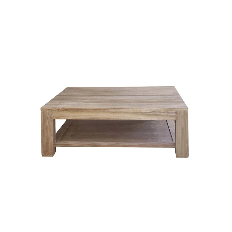 Table basse en teck massif 120 cm