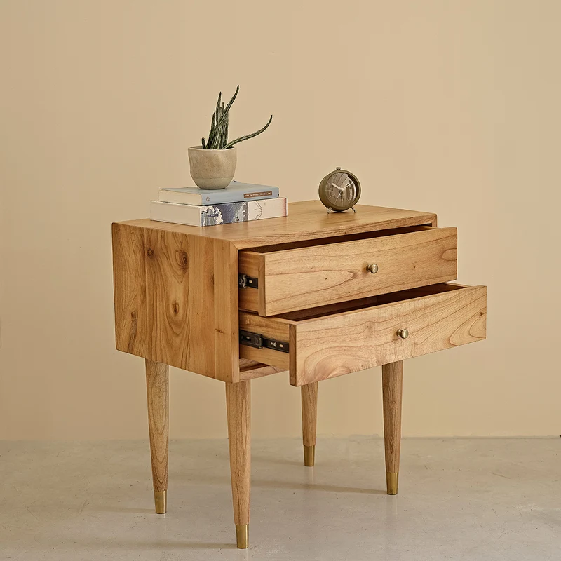 Table de chevet en mindi massif 60 cm