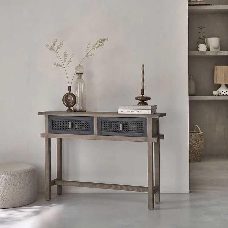 Console en bois recyclé massif 110 cm