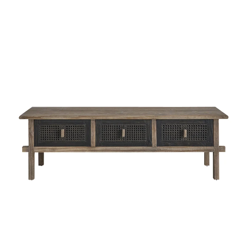 Meuble TV en bois recyclé massif 145 cm