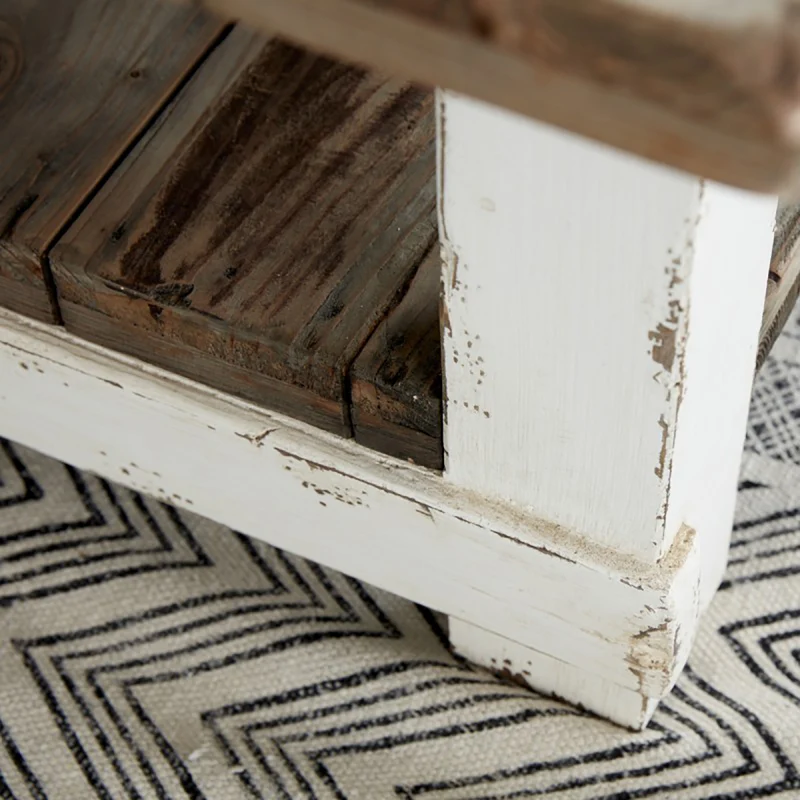 Table basse en bois recyclé massif 140 cm