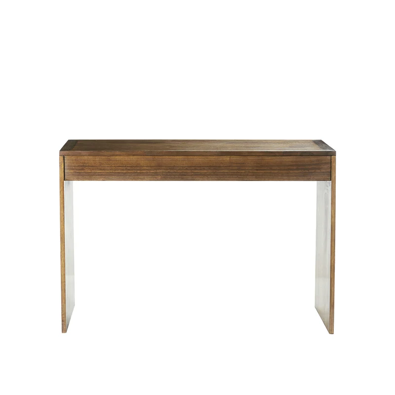 Console en mindi massif finition noyer 120 cm