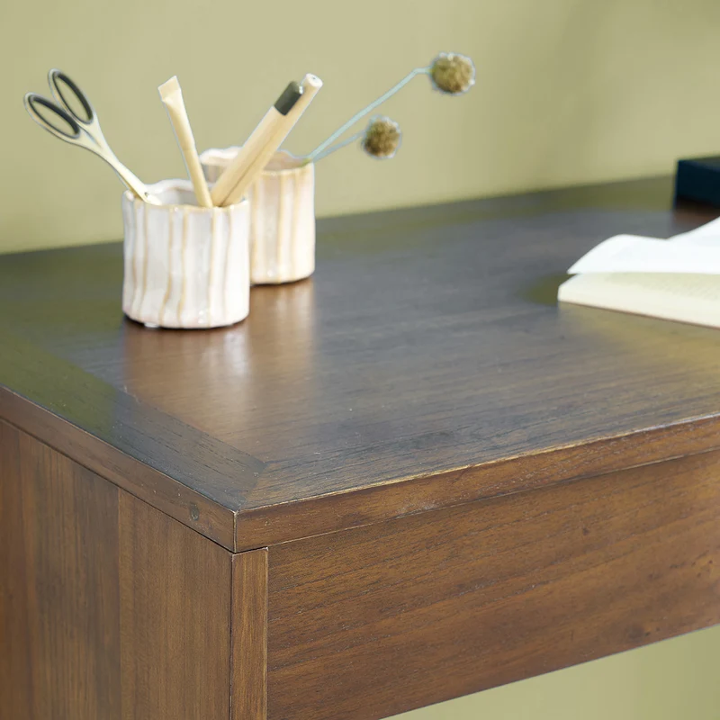 Console en mindi massif finition noyer 120 cm