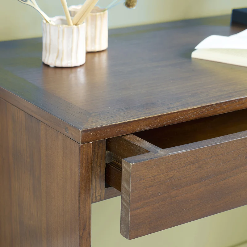 Console en mindi massif finition noyer 120 cm