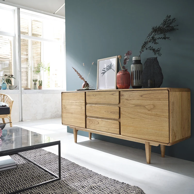Commode en mindi massif 180 cm