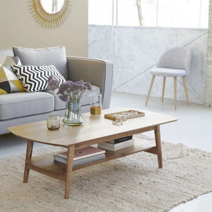 Table basse en mindi massif 130 cm