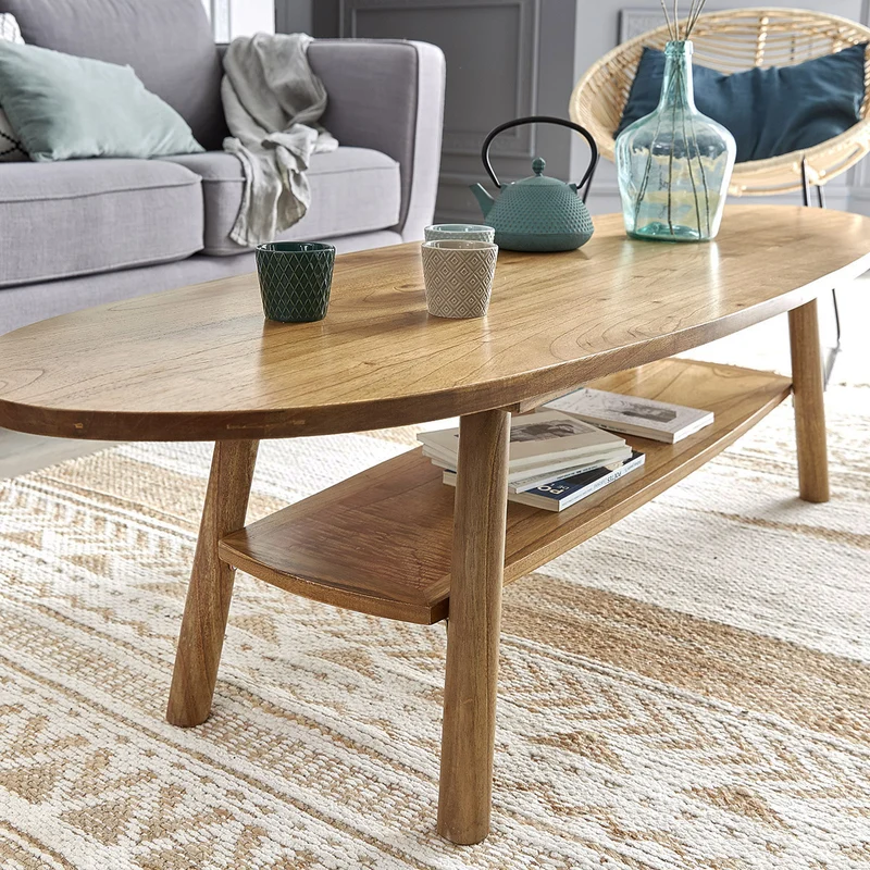 Table basse en mindi massif 160 cm