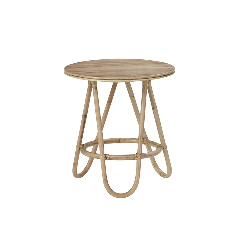 Table d'appoint en rotin naturel