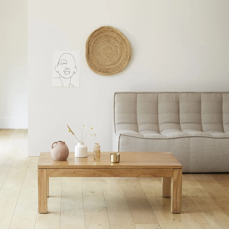 Table basse en mindi massif 110 cm
