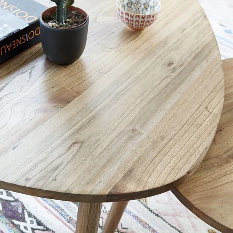 Table basse en mindi massif 100 cm