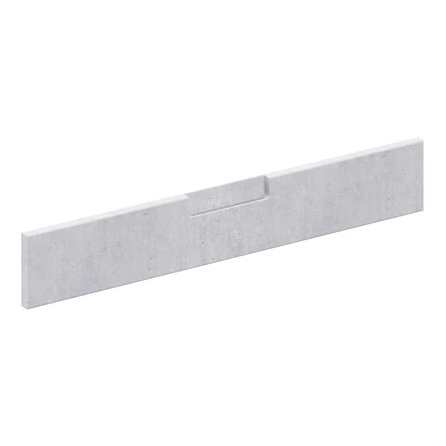 Façade de tiroir de cuisine Berlin effet béton mat H.12.5 x l.79.7 cm