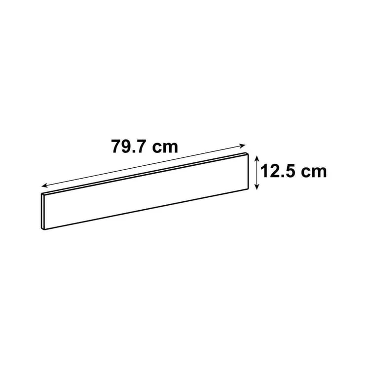 Façade de tiroir de cuisine Berlin effet béton mat H.12.5 x l.79.7 cm