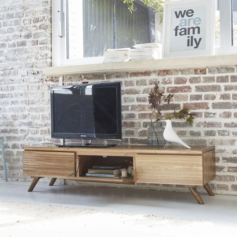 Meuble TV en mindi massif 150 cm