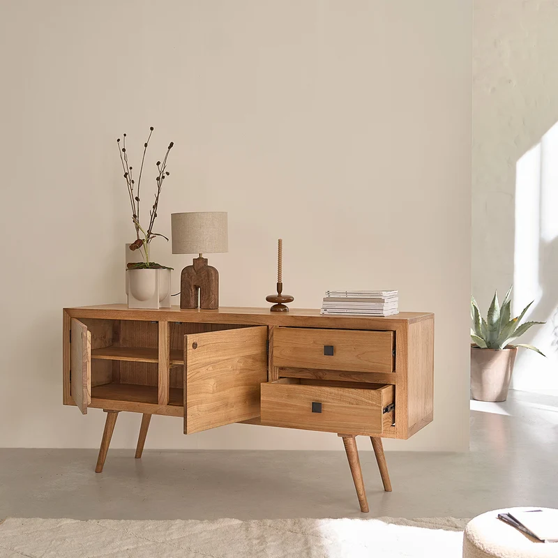 Commode en mindi massif 180 cm