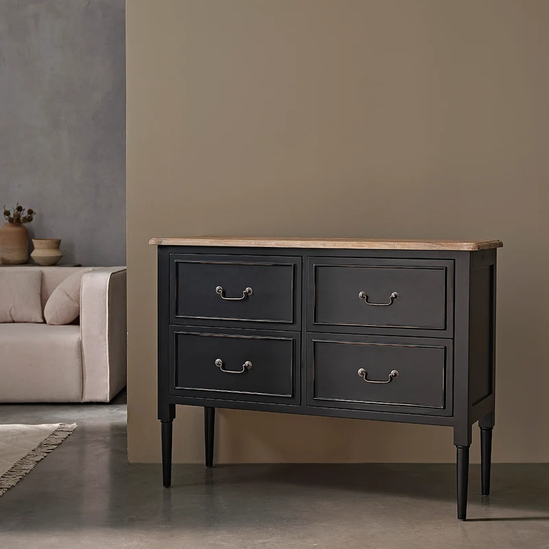 Commode en acajou massif 120 cm