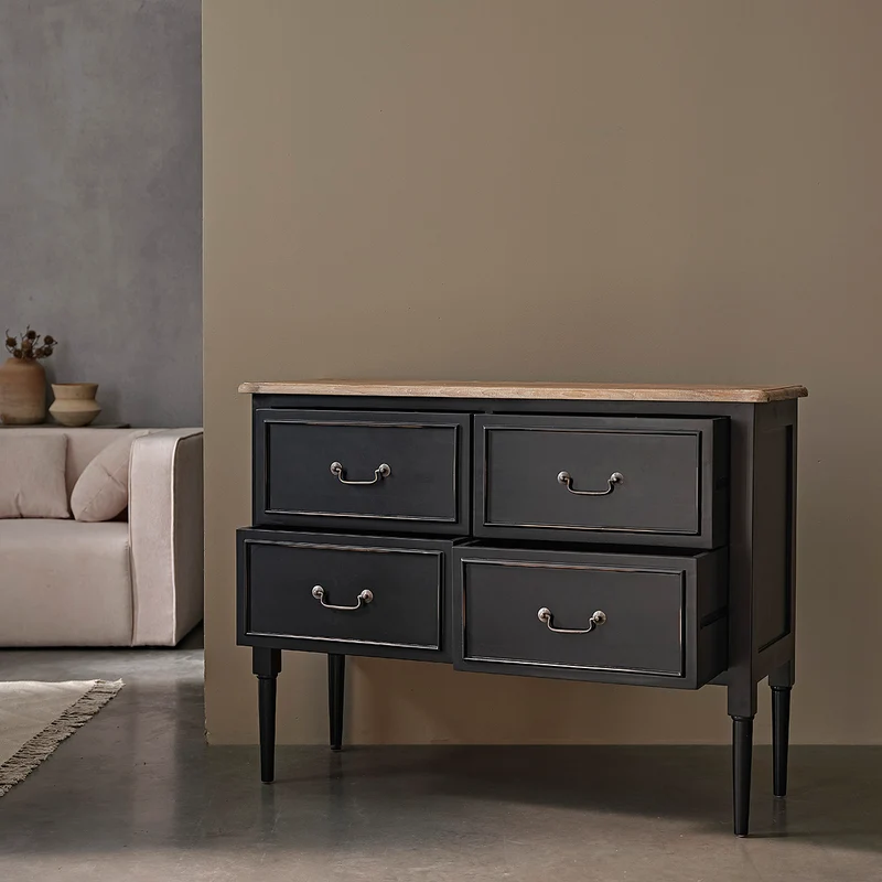 Commode en acajou massif 120 cm