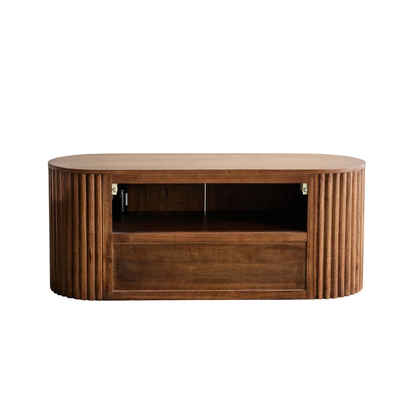 Meuble sous vasque en mindi massif suspendu 140 cm