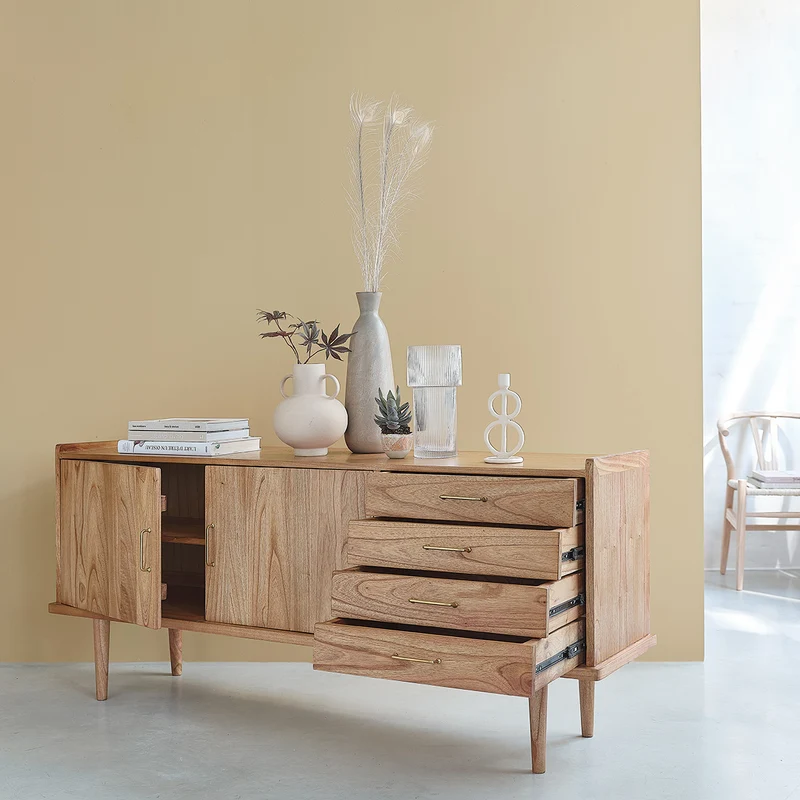 Commode en mindi massif 175 cm
