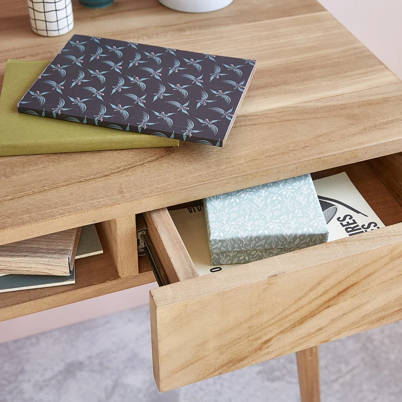 Bureau en teck massif 120 cm