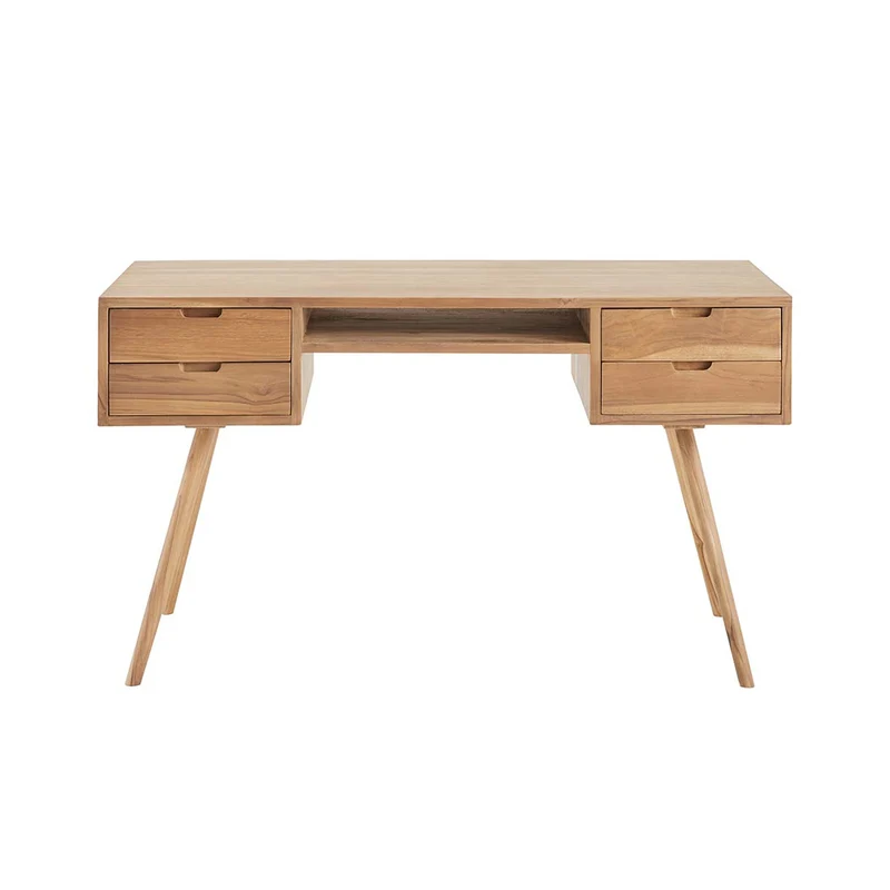 Bureau en teck massif 130 cm