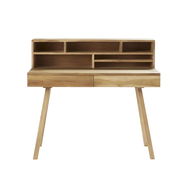 Bureau en teck massif 110 cm